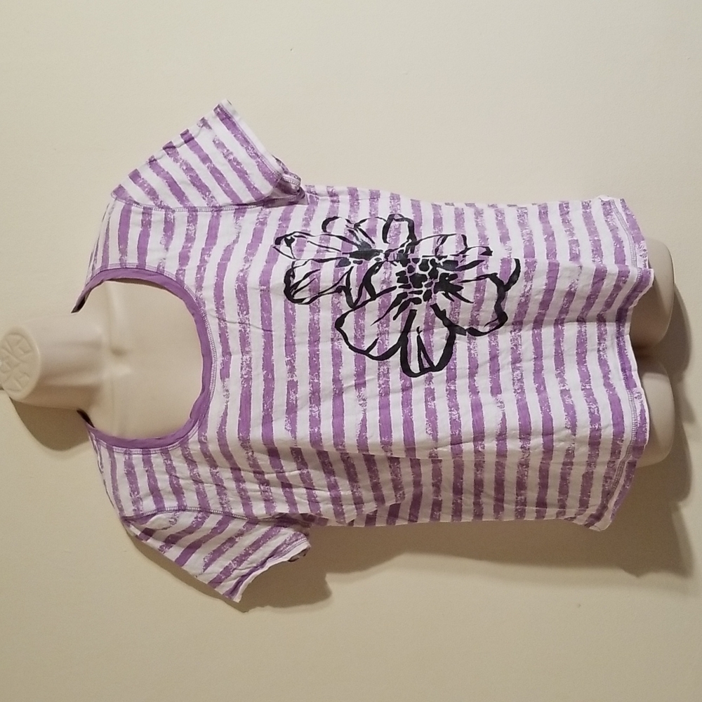 SB active women's XL white & purple blouse